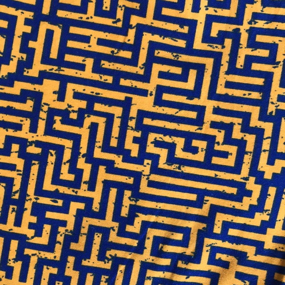 Blue/gold LLR leggings